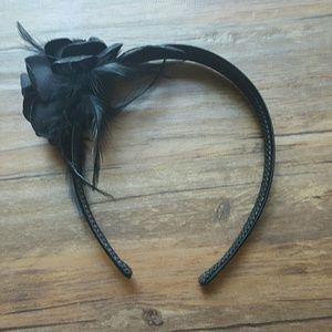 HT | Black Roses & Feathers Headband